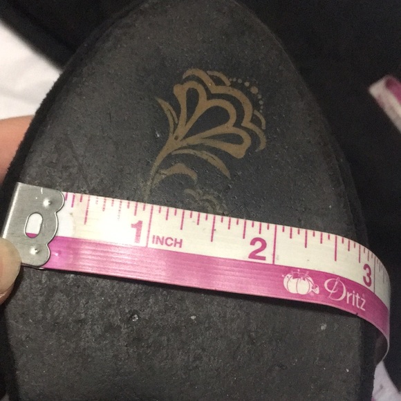 Anna Michelle Stiletto soft black almond toe zip over the knee cuff boot 29 EUC - Picture 8 of 17